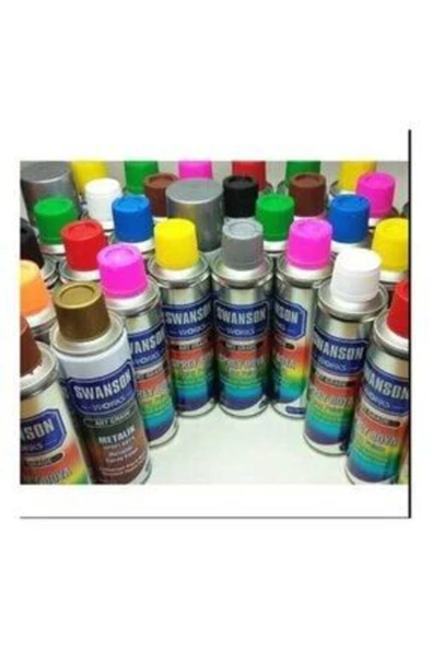 SWANSON WORKS Sarı Sprey Boya 400 ml - Resim 6