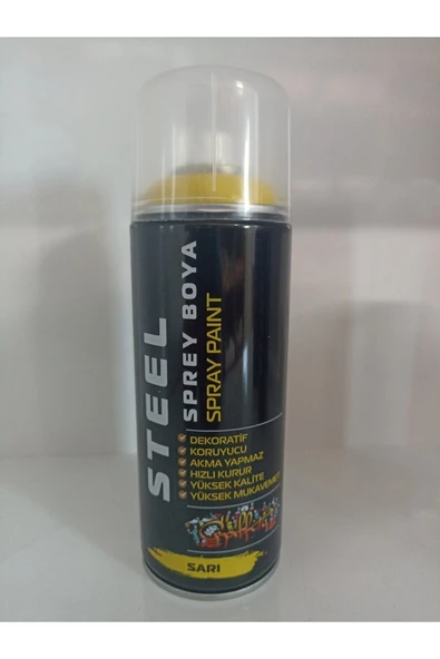 özen yapı market Steel Sarı Sprey Boya ürün görseli 1