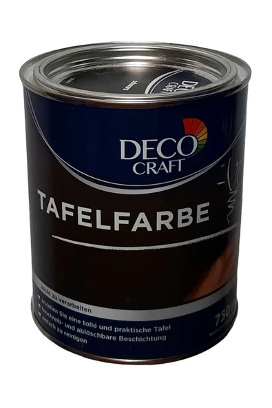 Spreycim Deco Craft Kara Tahta Boyası Tebeşir Boyası Mat Siyah 750 ML ürün görseli 1