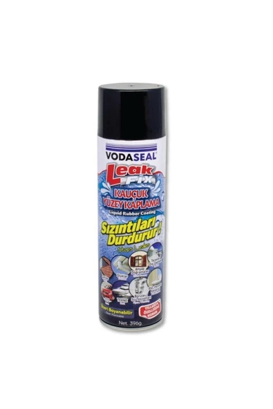 Vodaseal Leak Fix Su Sızıntı Önleyici Kauçuk Yüzey Kaplama Siyah Sprey 396 gr ürün görseli 1