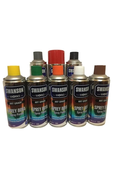 SWANSON WORKS Sprey Boya 400ml Siyah - Resim 3