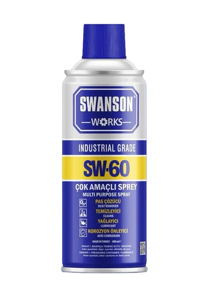 SWANSON WORKS Sw 60 Çok Amaçlı Sprey 400 ml -- Silah & Makine & Mekanik Çok Amaçlı Yağlayıcı ürün görseli 1