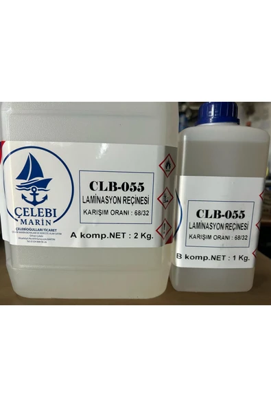 Spreycim Çelebi Marin Epoksi Elyaf Yapıştırma Laminasyon Reçinesi 3 Kg Takım ürün görseli 1