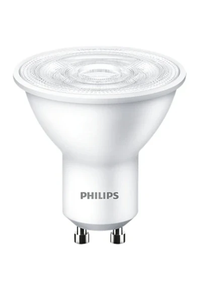 Philips 4.7w=50w Gu10 Duylu 2700Kelvin Sarı Işık 345Lümen Essential F Enerji Led Spot Ampul ürün görseli 1