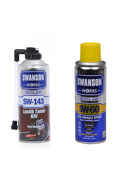 Spreycim Lastik Tamir Köpüğü Kiti + SW-60 Çok Amaçlı Multi Sprey İkili Set 400 ML ürün görseli 1