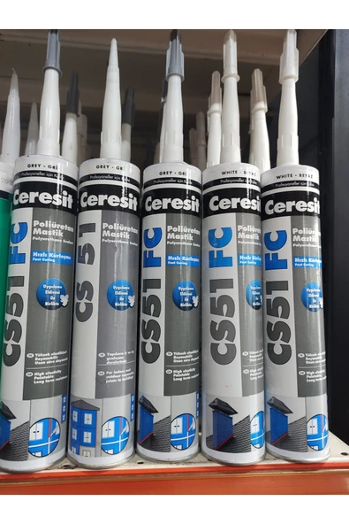 Ceresit Cs51 Fc Beyaz Whıte Poliüretan Mastik Hızlı Kürleşme 1 Adet Gönderilir ürün görseli 1