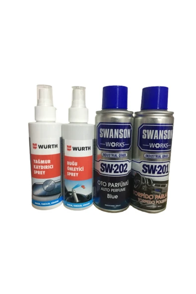 SWANSON WORKS Buğu Önleyici+yağmur Kaydırıcı+torpido Temizleyici+oto Parfüm ürün görseli 1
