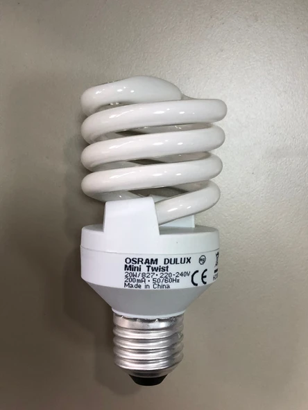 3 ADET OSRAM 20W=94W 1300 LÜMEN 2700 KELVİN SARI TASARRUFLU LAMBA ürün görseli 1