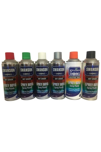 SWANSON WORKS Sarı Sprey Boya 400 ml - Resim 4