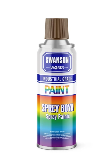 SWANSON Kahverengi Sprey Boya 250 ml - Türlü Türlü Yüzeyler Için ürün görseli 1