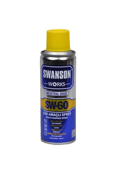 SWANSON Works Sw-60 Pas Sökücü Korozyon Önleyici Çok Amaçlı Multi Sprey 200 ml ürün görseli 1