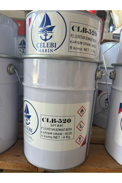 Spreycim ÇELEBİ MARİN POLİÜRETAN SON KAT BOYA SİYAH 5 KG ürün görseli 1