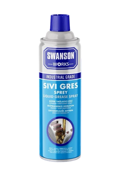 SWANSON WORKS Sıvı Gres Sprey 400 ML -- Otomotiv, bisiklet bakımı, ev aletleri ve endüstriyel makineler... ürün görseli 1