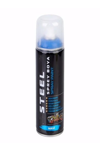 STEEL Sprey Boya Mavi 400 ml ürün görseli 1