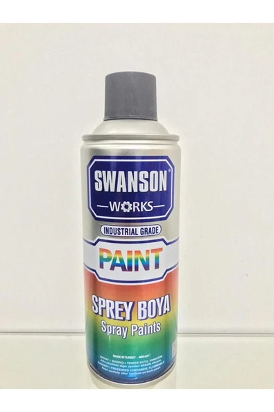 SWANSON Gri Renk Spray Boya 400 Ml ürün görseli 1