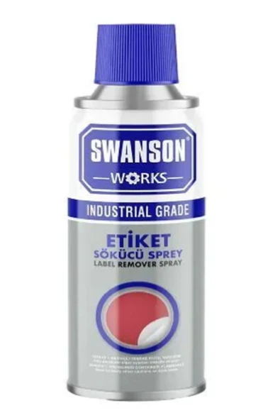 SWANSON WORKS Etiket Sticker Folyo Yapışkan Kalıntılarını Sökücü Sprey 200 ML ürün görseli 1