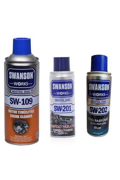 Spreycim Motor Temizleyici + Oto Parfümü + Torpido Temizleyici Parlatıcı Sprey Üçlü Set 400 ML ürün görseli 1
