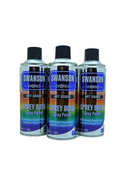 SWANSON Siyah Sprey Boya 400ml ürün görseli 1