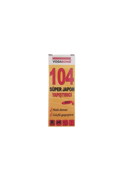 Vodabond 104 Süper Japon Yapıştırıcı Hızlı Donar Güçlü Yapışır-net 15 gr ürün görseli 1