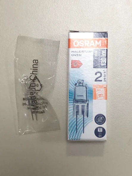 5 ADET Osram 64418 Oven 12V 10W  130 LÜMEN G4 Halolen Lamba ürün görseli 1