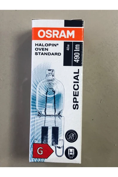 Osram 5 ADET OSRAM G9 40W=490 LÜMEN FIRIN LAMBASI ürün görseli 1