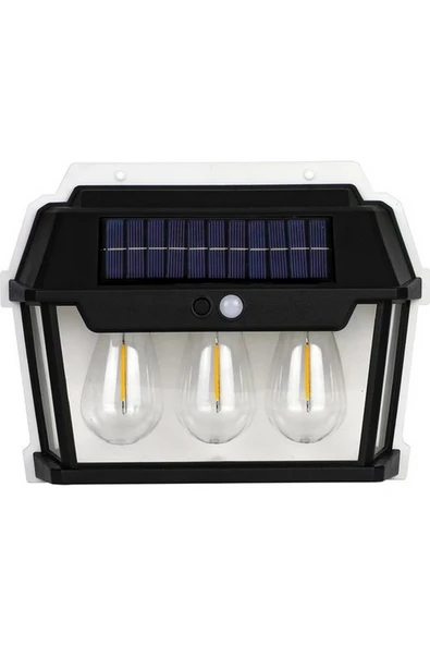 GoldSilver GOLD SİLVER 15W  GÜNEŞ ENERJİLİ SENSÖRLÜ  ARMATÜR 18650 Lİ PİL 1800MAH ürün görseli 1