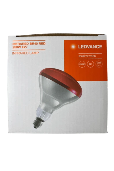 Osram Ledvance 250w Infrared Ampul Br40 E27 Isıtıcılı Lamba Kırmızı Işık (8 Adet) ürün görseli 1
