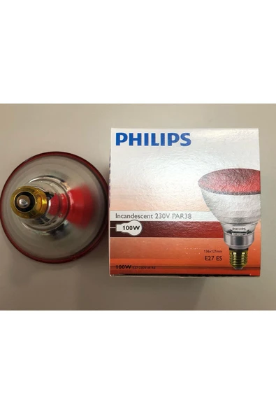 Philips PAR 38 220V 100W INFARED LAMBA - Resim 3