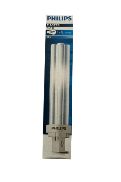 Philips 26w 865 2 Pinli Plc Beyaz 6500k Boy:16.5cm ( 10w-13w-18w Yerine Olmaz ) ürün görseli 1