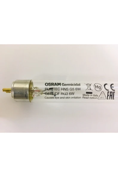 Osram Hns 6w Uvc Ultraviyole Floresan 254 Nm ürün görseli 1