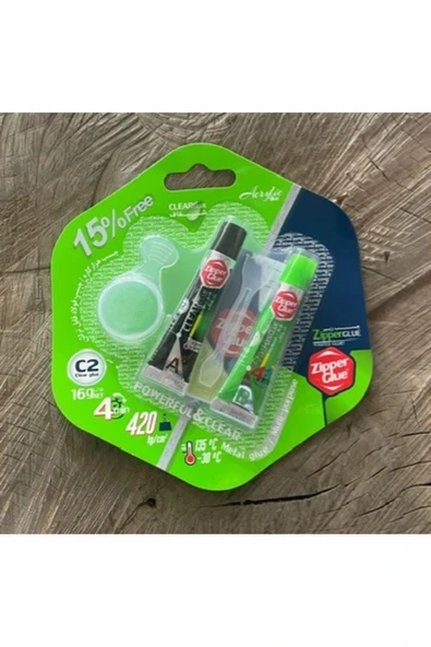 zipper ZİPPER GLUE ŞEFFAF KARIŞIMLI YAPIŞTIRICI SÜPER GÜÇLÜ YAPIŞTIRICI 420KG 16GR ürün görseli 1