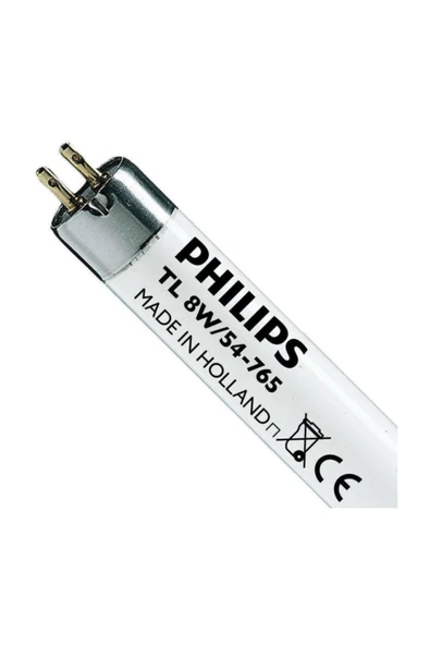 Philips 5 Adet Phılıps 8w/54-765 T 5 Floresan Lamba Beyaz Made In Polland ürün görseli 1
