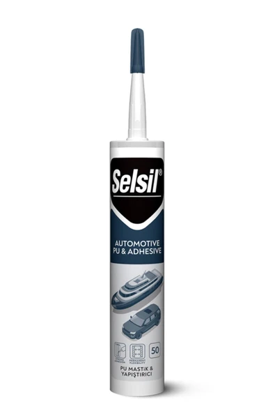 Selsil Beyaz Pu 50 Mastik Ve Yapıştırıcı Çelik Silikon ürün görseli 1