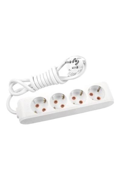 VİKO Multi-let 4lü 5 Metre Topraklı Çocuk Korumalı Priz ürün görseli 1