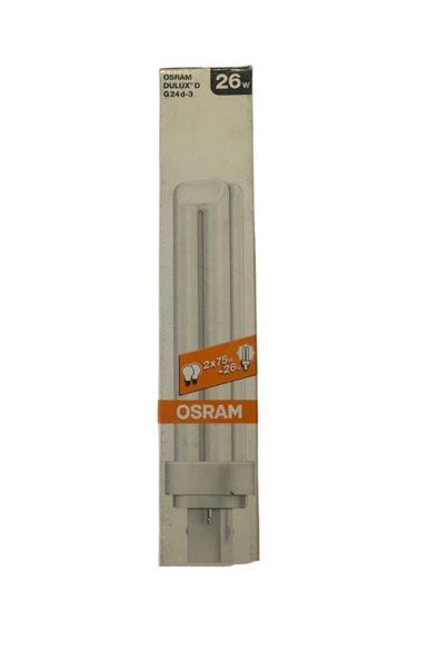 Osram Dulux D 26w 827 2700k Sarı Işık 2pinli G24d-3 Duylu (2 ADET) Boy:16.5cm ( 10w-13w-18w Yerine Olmaz ) ürün görseli 1