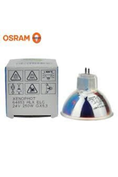 Osram Xenophot 64653 Hlx Elc 24v 250w Çanak Halojen Ampul Tepegöz Projeksiyon Ampulu Made In Germany ürün görseli 1