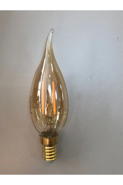 Osram 3 ADET 2,5W=22W=220 LÜMEN E14 RUSTİK KIVRIK LED BUJİ LAMBA ürün görseli 1