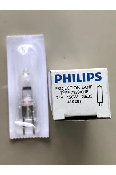 Philips 5 ADET PHILIPS 7158XHP  24V 150W G6,35 HALOJEN LAMBA ürün görseli 1