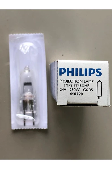 Philips 10 ADET PHILIPS 7748XHP  24V 250W G6,35 HALOJEN LAMBA ürün görseli 1