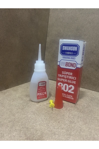 SWANSON 802 Süper Kapon yapıştırıcısı Cam Metal Ahşap Metal Plastik Alüminyum ürün görseli 1