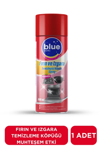 Blue Works Fırın ve Izgara Temizleyici Köpük - Anında Etki - Güçlü Leke Çıkarıcı - Kolay Kullanım - 500ML ürün görseli 1