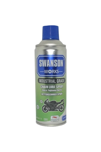 SWANSON Works Motosiklet Bisiklet Zincir Yağlama 200ml ürün görseli 1