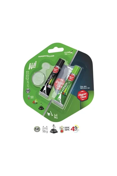 Zipper Glue ZİPPER GLUE İRAN MALI ÇİFT KARIŞIMLI YAPIŞTIRICI 16 Gr ŞEFFAF ürün görseli 1