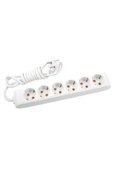 VİKO Multilet Altılı 5 Metre Mt 6`lı Çocuk Korumalı Priz ürün görseli 1