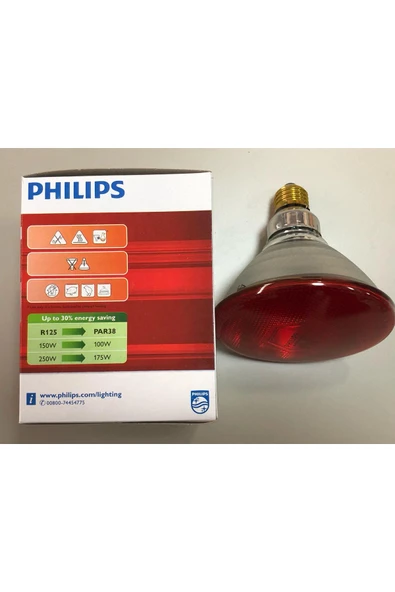 Philips PAR 38 220V 100W INFARED LAMBA - Resim 2