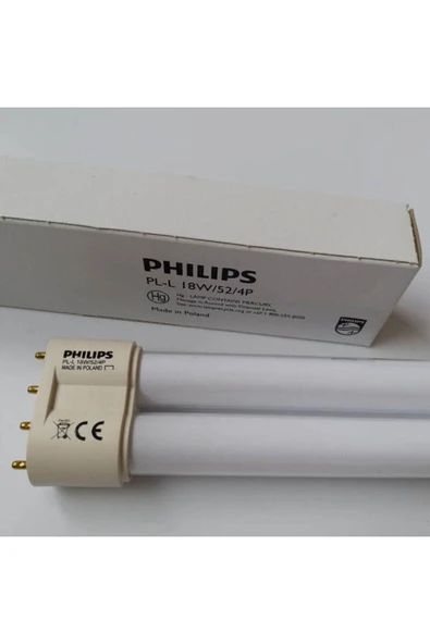 Philips PLL 18W/52/4P  UV-A LAMBA 450 nm KUVÖZ AMPULÜ ürün görseli 1