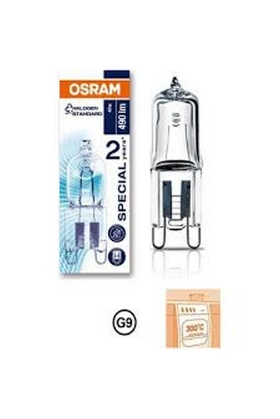 Osram 4 ADET Osram 66740 40w Halopin Fırın Ampul G9 Duy 2700k ürün görseli 1