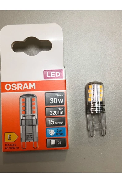 Osram 3 ADET OSRAM G9 LED  3W =30W 320 LÜMEN 4000 KELVİN GÜNIŞIĞI ürün görseli 1