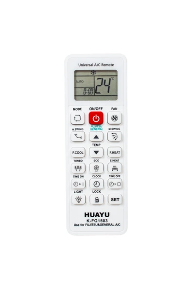 HUAYU KK K-FG1503 FUJITSU-GENERAL UNIVERSAL KLİMA KUMANDA (81) ürün görseli 1
