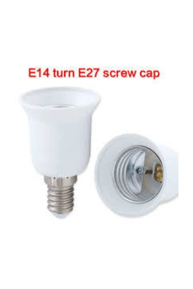 E 14 Den E27  Ye Dönüştürücü Beyaz Işık E14 Led Ampul 0 - 250 Watt Yok Beyaz ürün görseli 1